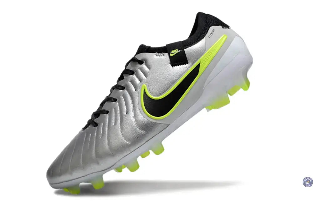 Tiempo Legend 10 Pro FG Mad Voltage - Argenté/Noir/Jaune Fluo