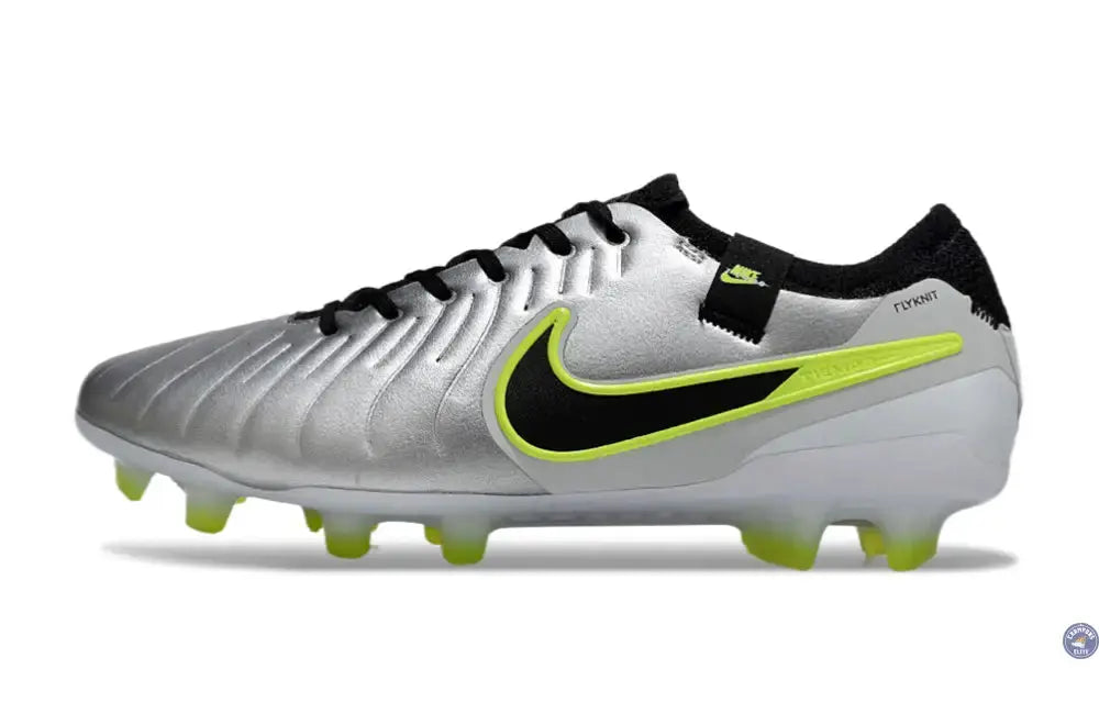 Tiempo Legend 10 Pro FG Mad Voltage - Argenté/Noir/Jaune Fluo