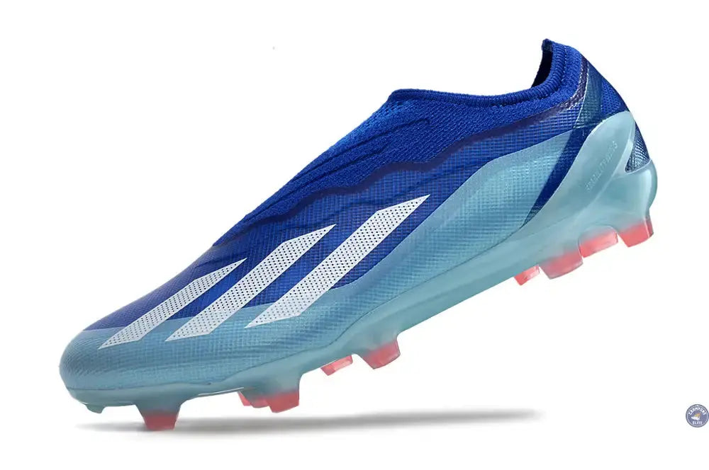 X Crazyfast Elite Laceless FG Marinerush - Bleu/Blanc/Rouge
