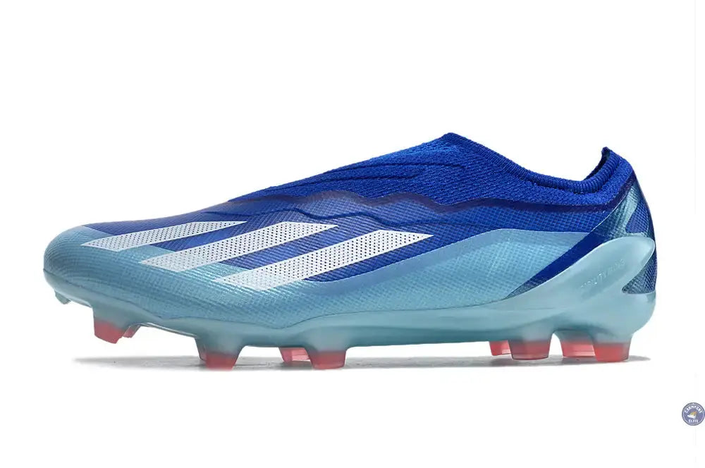 X Crazyfast Elite Laceless FG Marinerush - Bleu/Blanc/Rouge